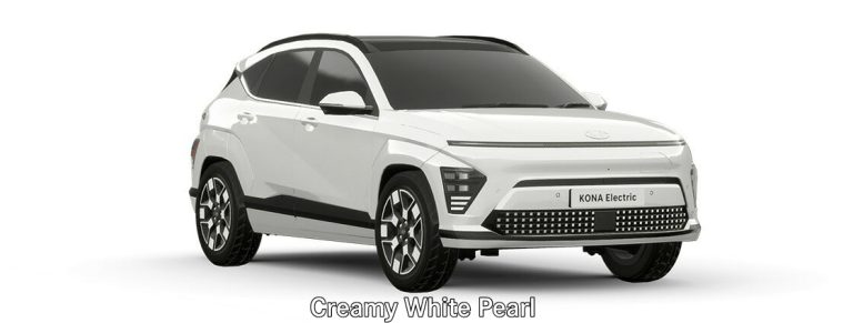 New Hyundai KONA EV 2024 Creamy White Pearl