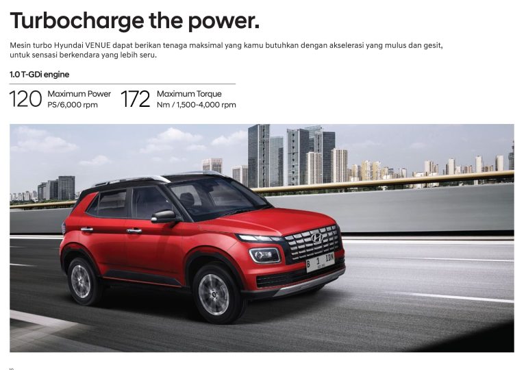 Spesifikasi Brosur Hyundai Venue 1.0 TGDI Indonesia 2025 Slider 5